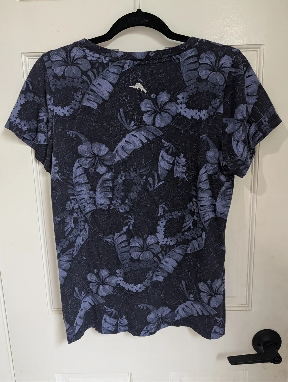 Tommy Bahama Navy Floral Short Sleeve Tee - Picture 3 of 3